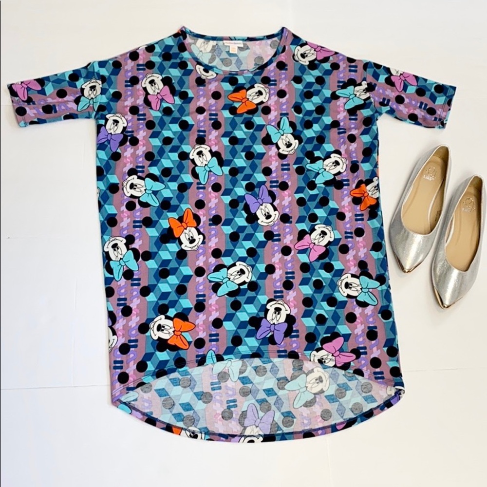 Blue Black Purple Disney Minnie Mouse Irma Tunic